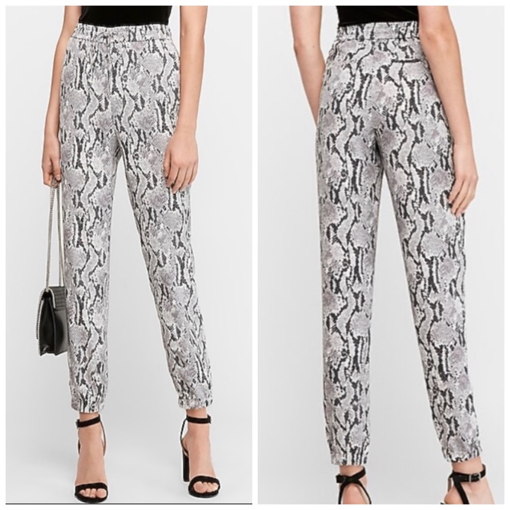 Express Snake Print Joggers